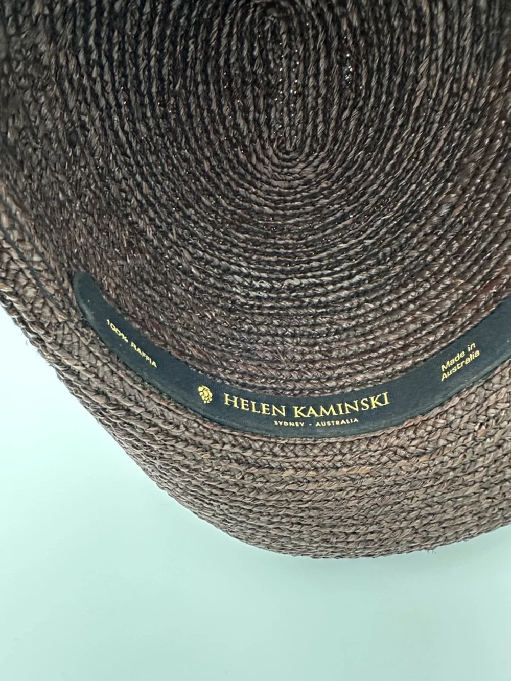 Helen Kaminski Brown Raffia Hat Fits like a small Excellent Like New